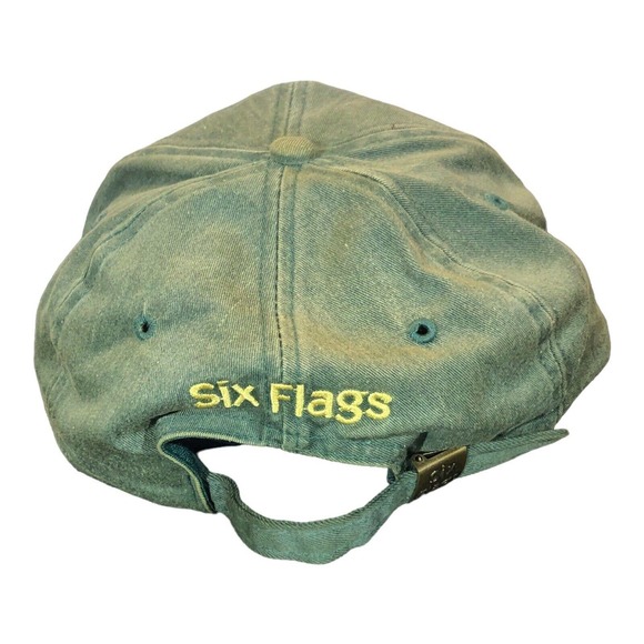 Six Flags The Need For Speed Vintage 1996 Theme Park Baseball Cap Hat StrapBack - Picture 4 of 11
